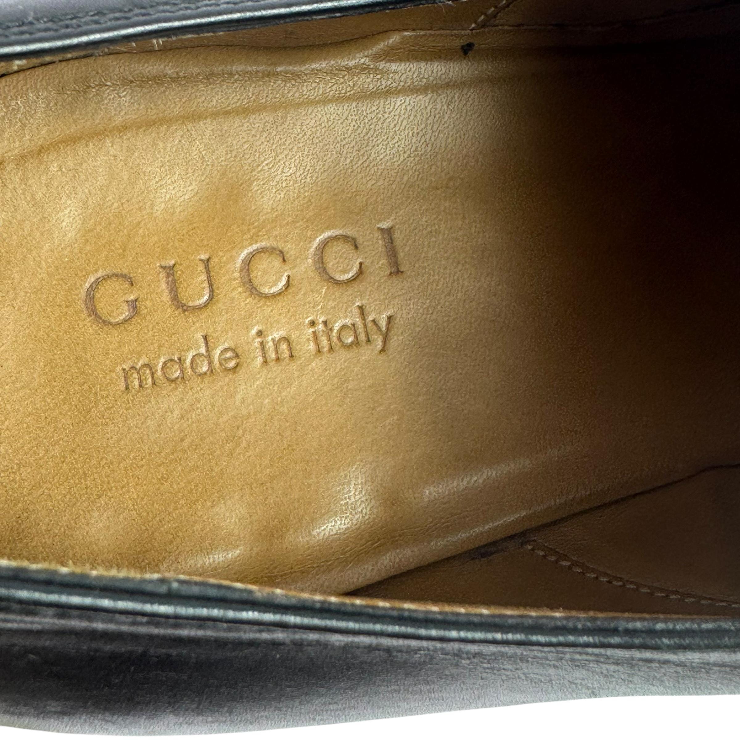 GUCCI Black Leather Studded Men\'s Derby Made in Italy Marked as 11 - 11.5 US $_57.JPG?set_id=880000500F main image 4