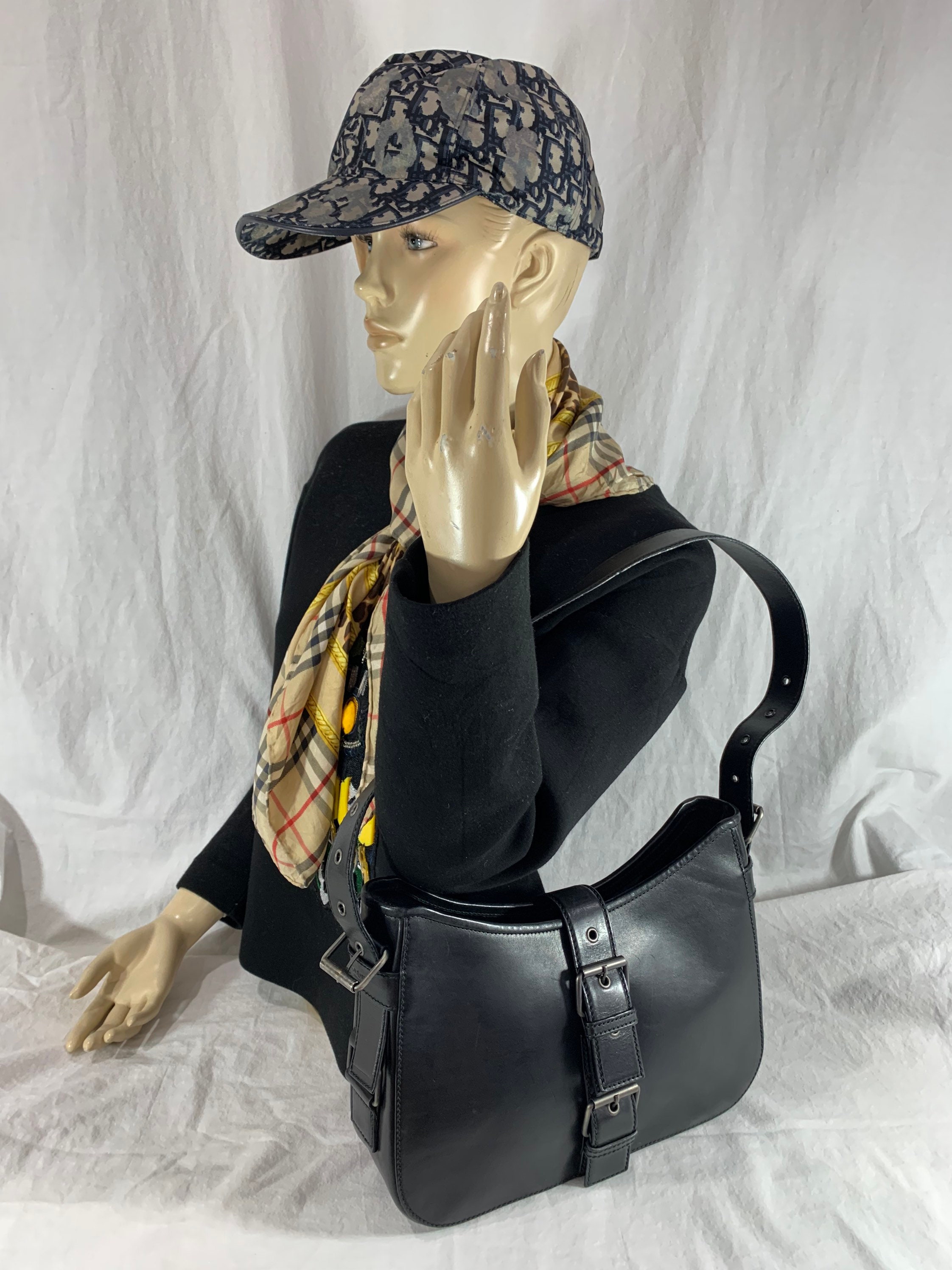 YSL Yves Saint Laurent Black Leather Satchel Shoulder Bag Made | Etsy