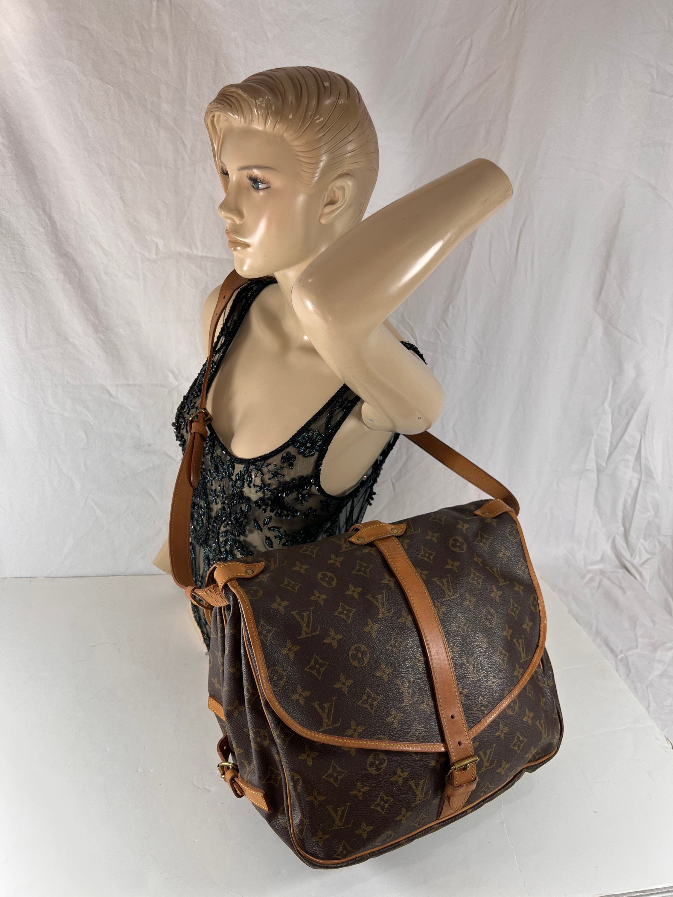 90年代 ルイ・ヴィトン ソミュール35 本物 ヴィンテージ モノグラム