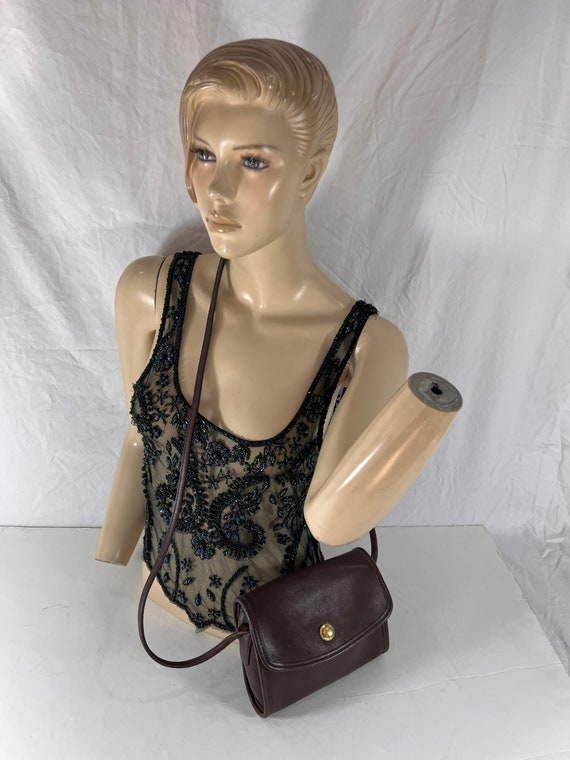 1994 ヴィンテージ コーチ クリスティー ブラウン レザー クロスボディ  