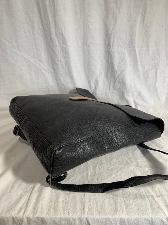 10% OffSALE Authentic Medium Black Leather Backpa… - image 6