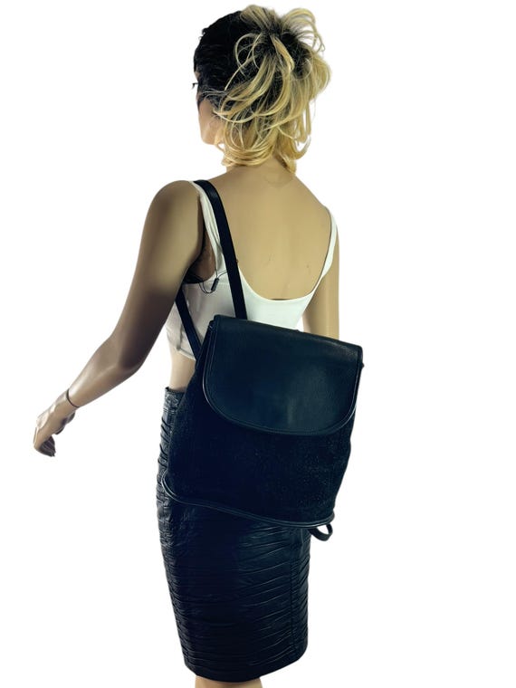 1996 COACH 9016 Black Leather Berkeley Women Backpack Made  display picture 1