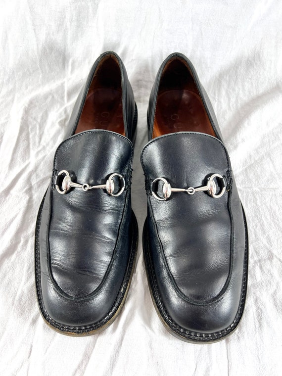 GUCCI Mocasines negros para hombre Zapatos Horsebit Tamaño - México