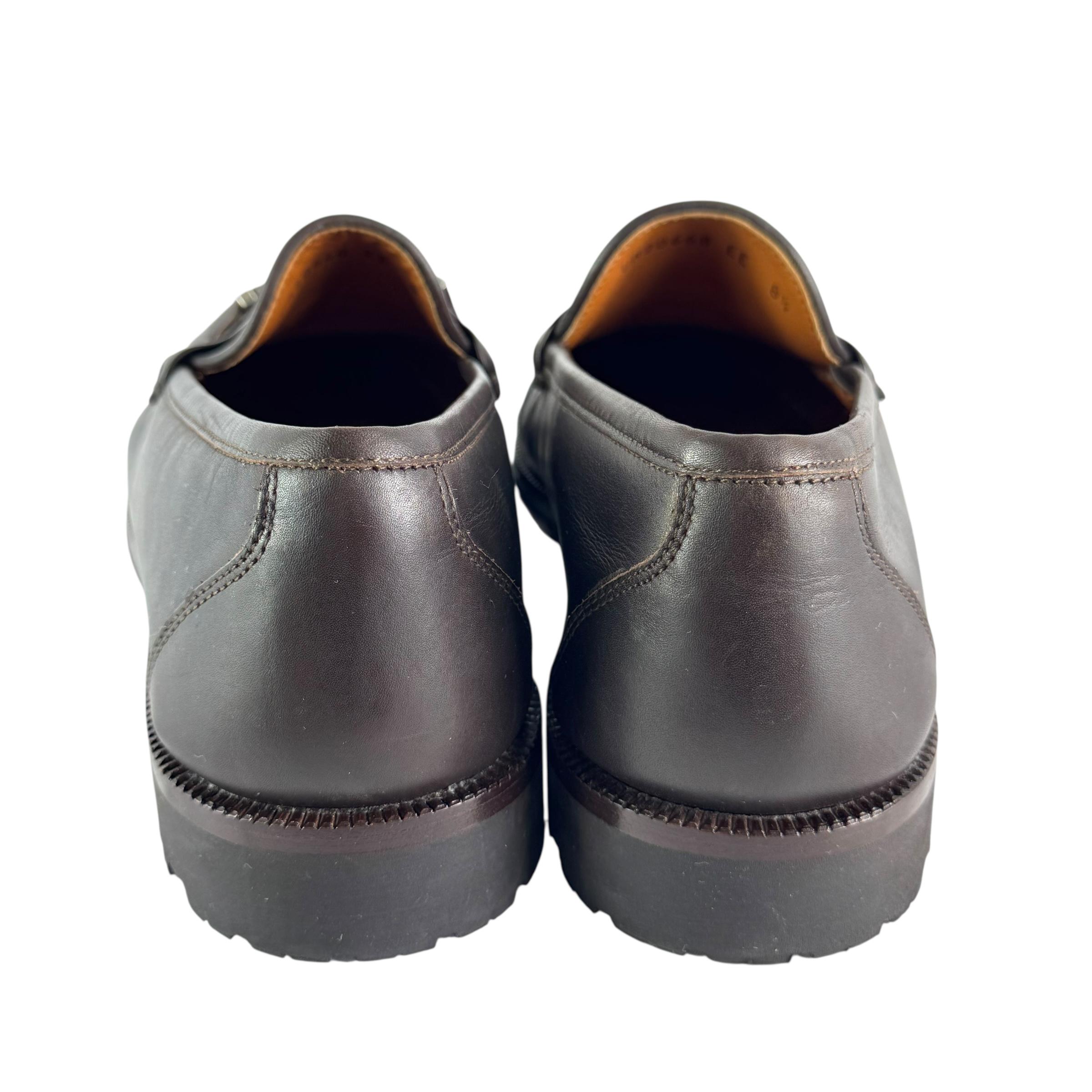 SALVATORE FERRAGAMO Gancini Diego Brown Leather Men\'s Loafers 8.5 US SALVATORE FERRAGAMO Gancini Diego Brown Leather Men main image 2