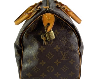 1994 LOUIS VUITTON Brown Canvas Monogram Speedy 30 Handbag