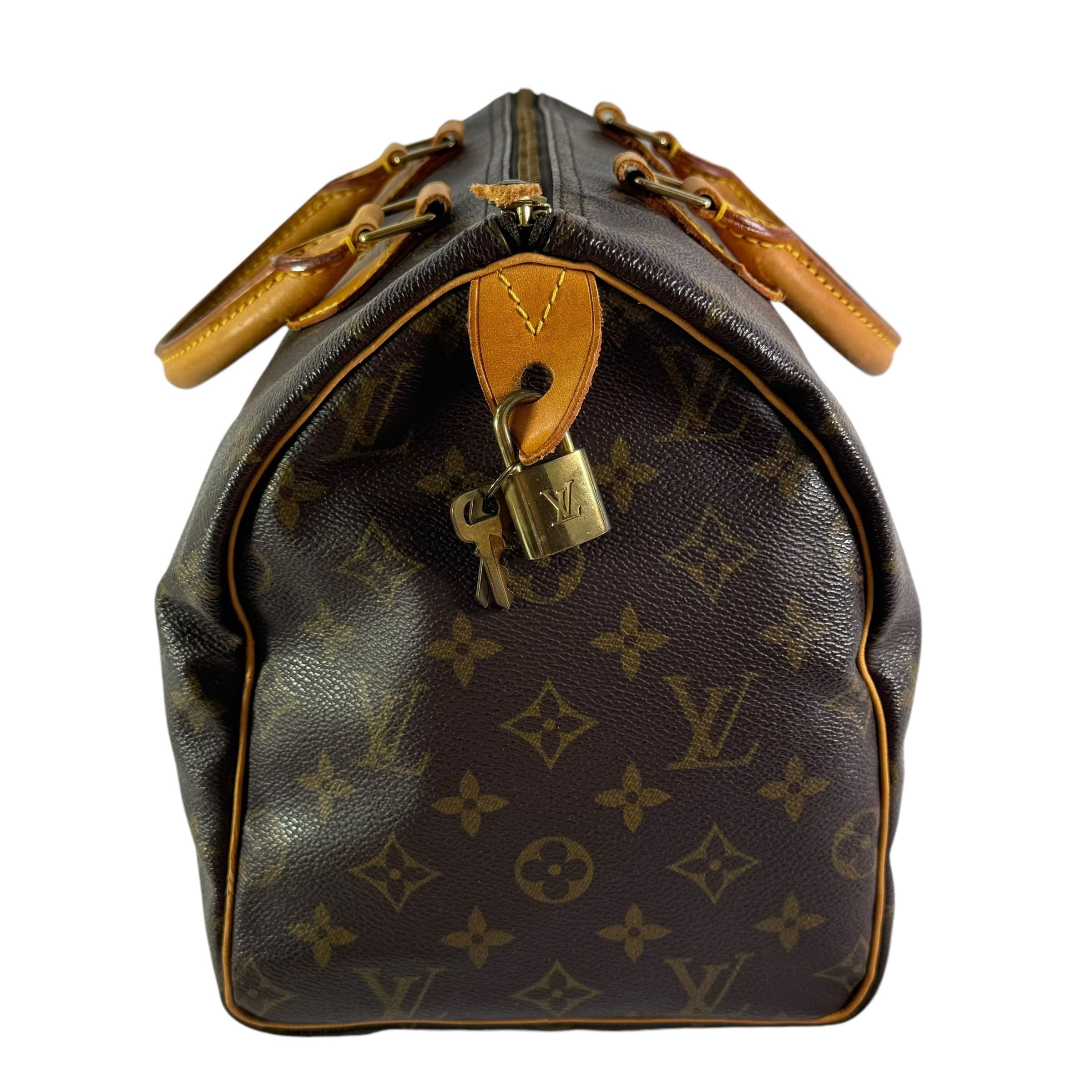 1994 LOUIS VUITTON Brown Canvas Monogram Speedy 30 Handbag
