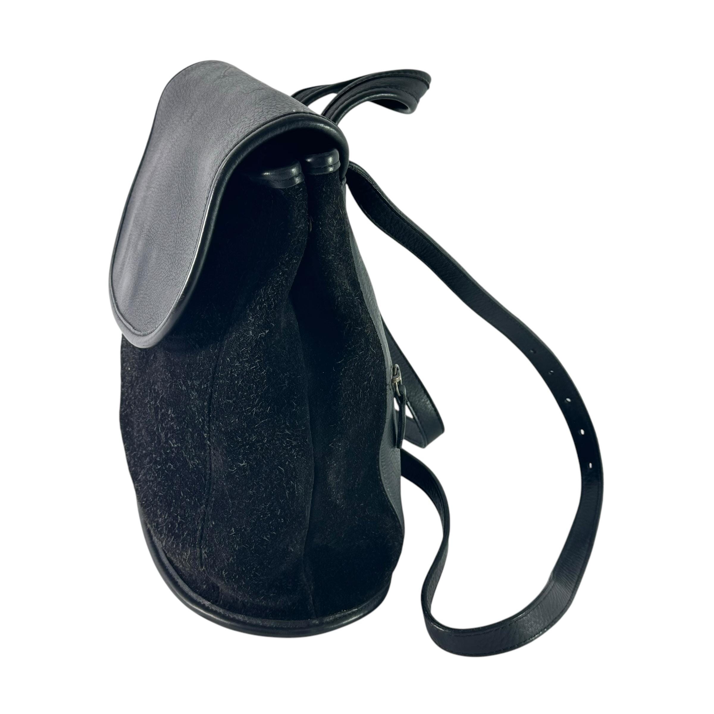 1996 COACH 9016 Black Leather Berkeley Women Backpack Made in the