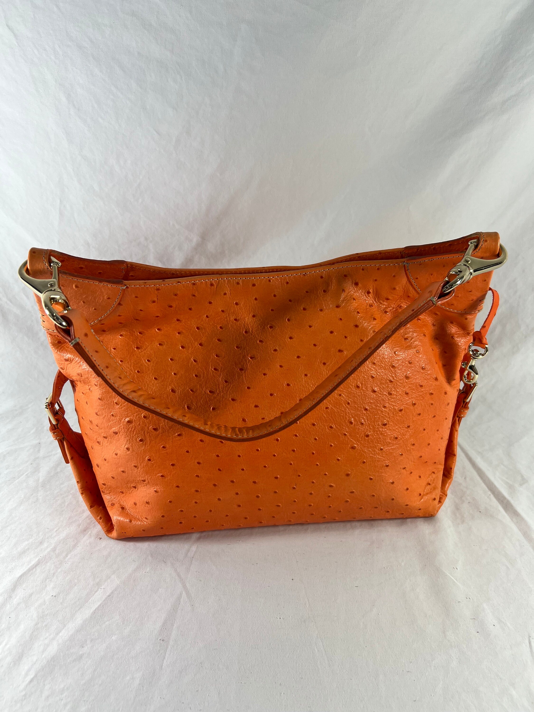 Ostrich leather dooney and bourke sale