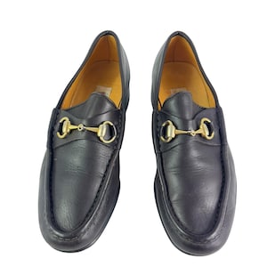 GUCCI Brown Leather Horsebit Herren Loafers Made in Italy Gemarkt als 39 M - 5.5US