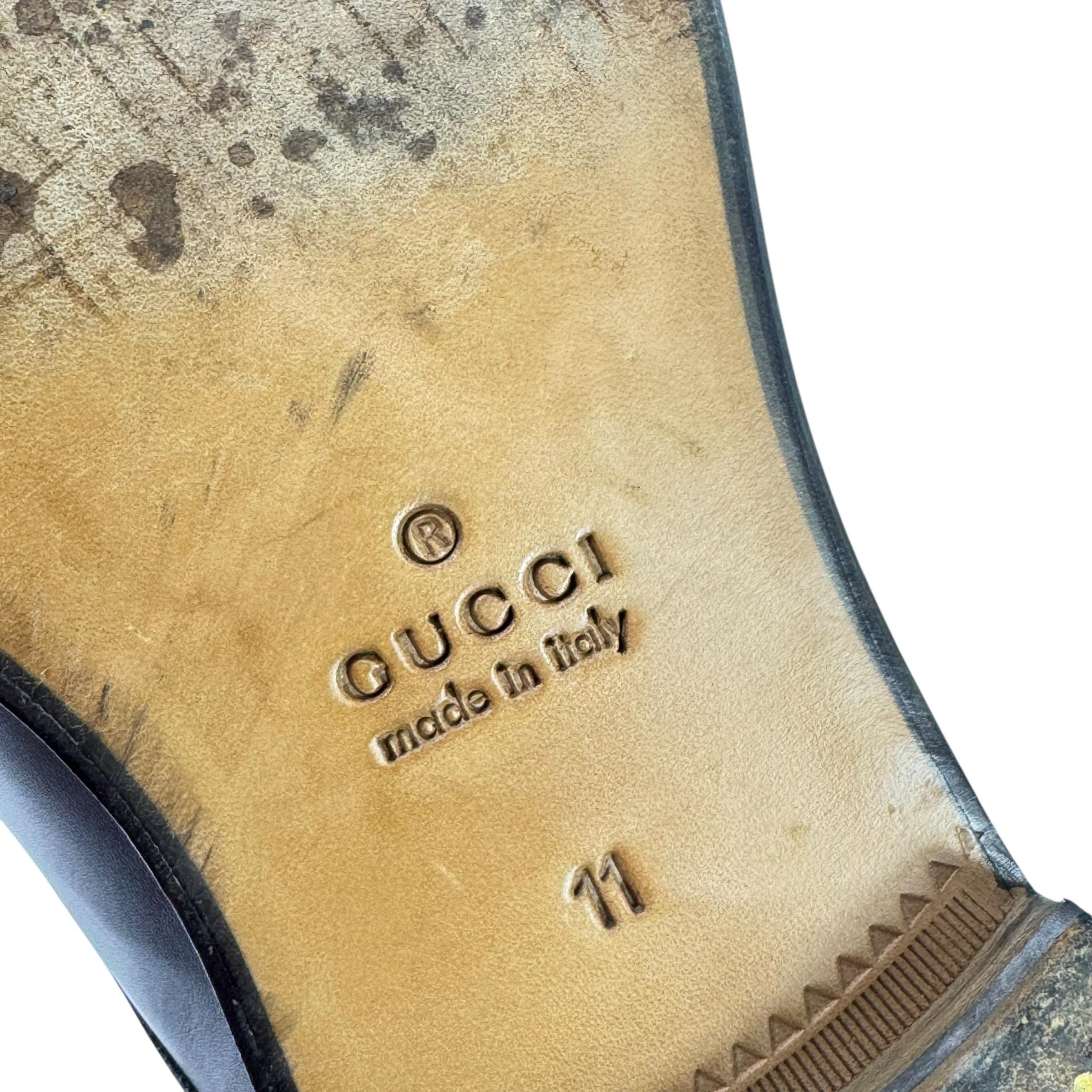GUCCI Black Leather Studded Men display picture 2