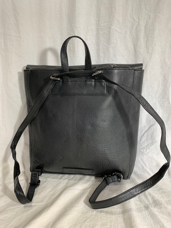 10% OffSALE Authentic Medium Black Leather Backpa… - image 3