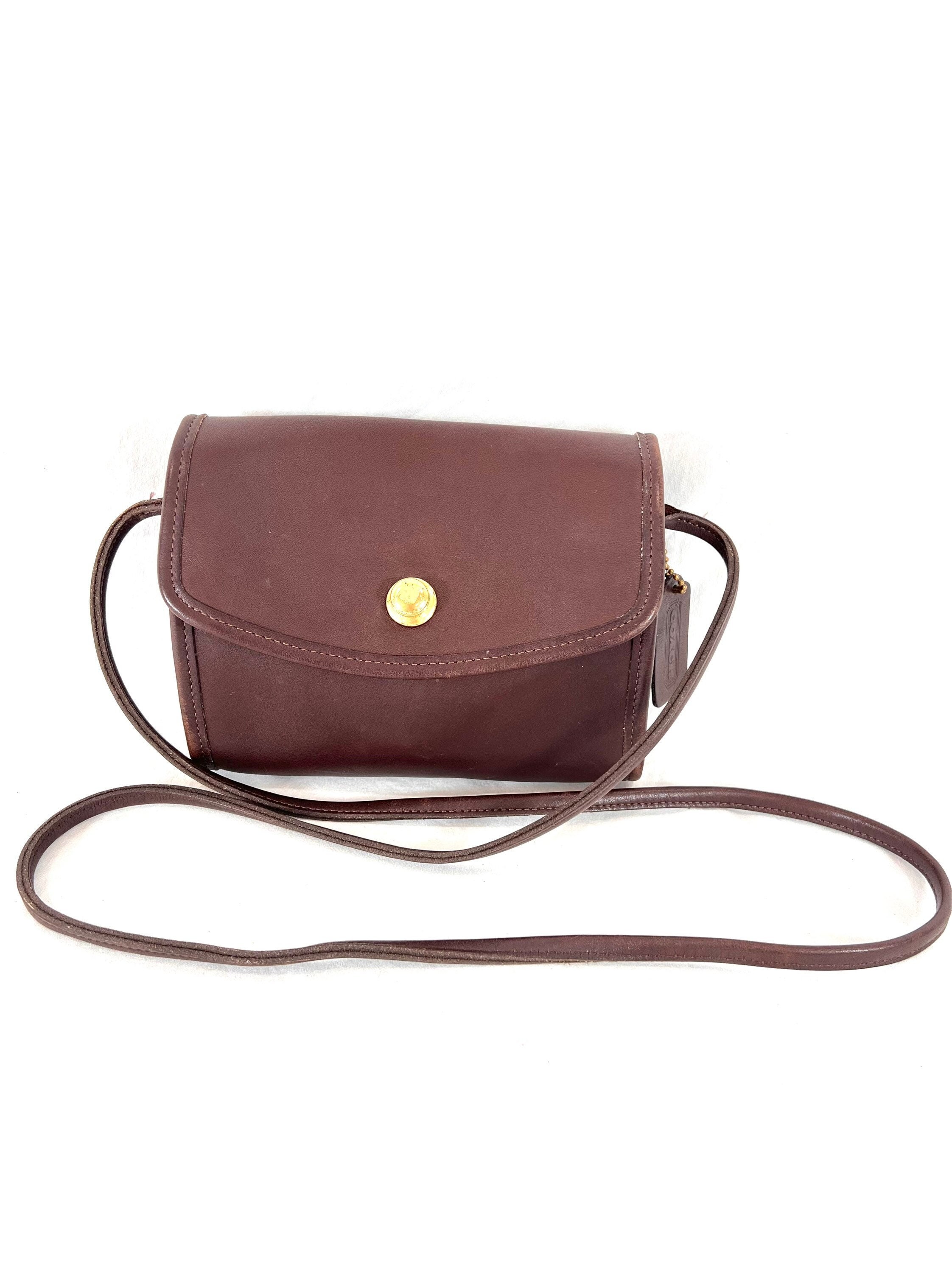 1994 VINTAGE COACH Chrystie Brown Leather Crossbody Shoulder