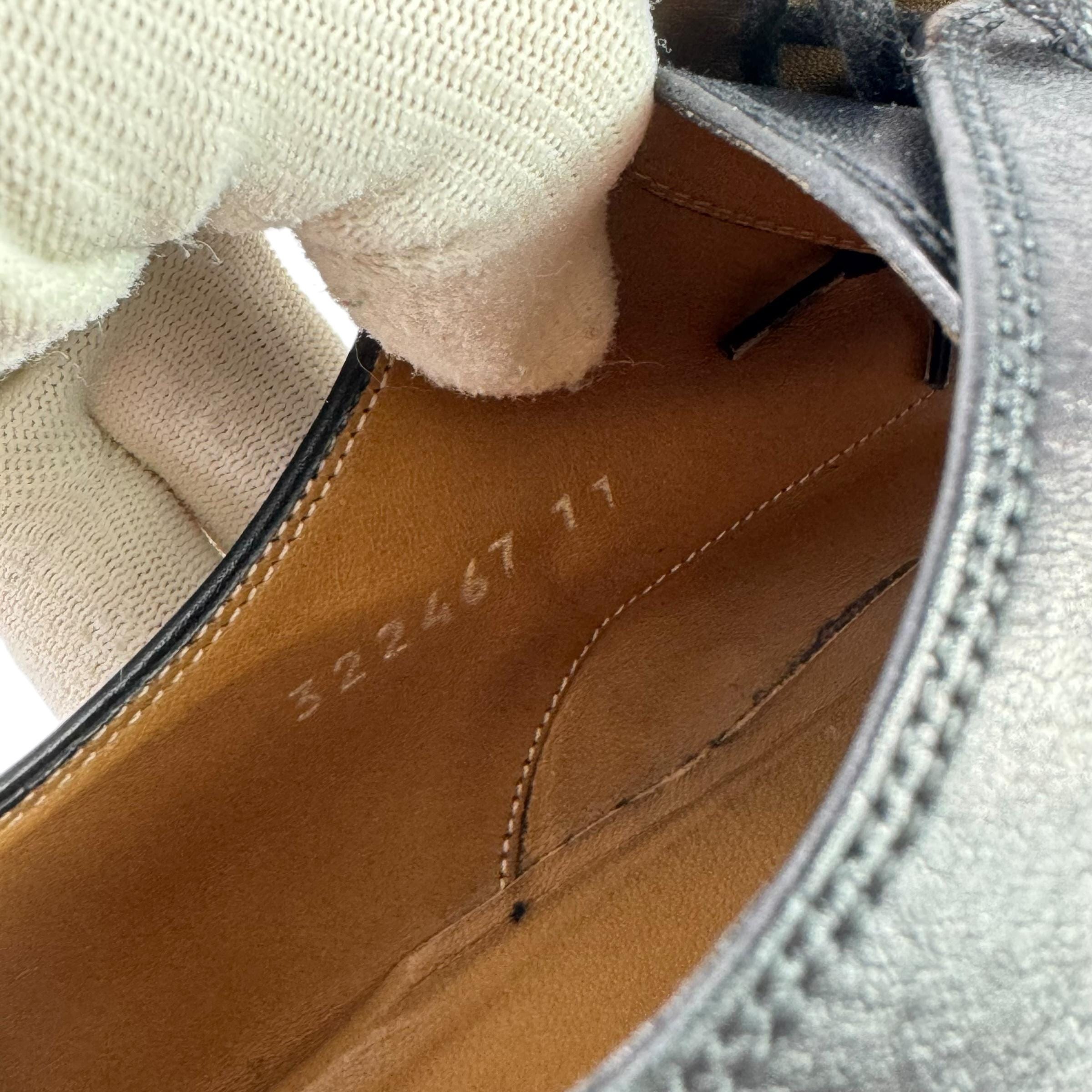 GUCCI Black Leather Studded Men\'s Derby Made in Italy Marked as 11 - 11.5 US $_57.JPG?set_id=880000500F main image 3