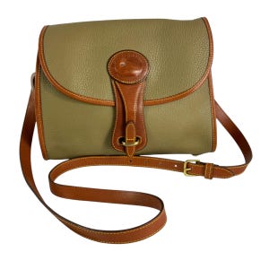 Borsa a tracolla Essex in pelle color talpa e marrone chiaro DOONEY & BOURKE, realizzata negli Stati Uniti