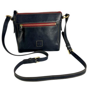 DOONEY & BOURKE Granatowa skórzana torebka damska Florentino Allison