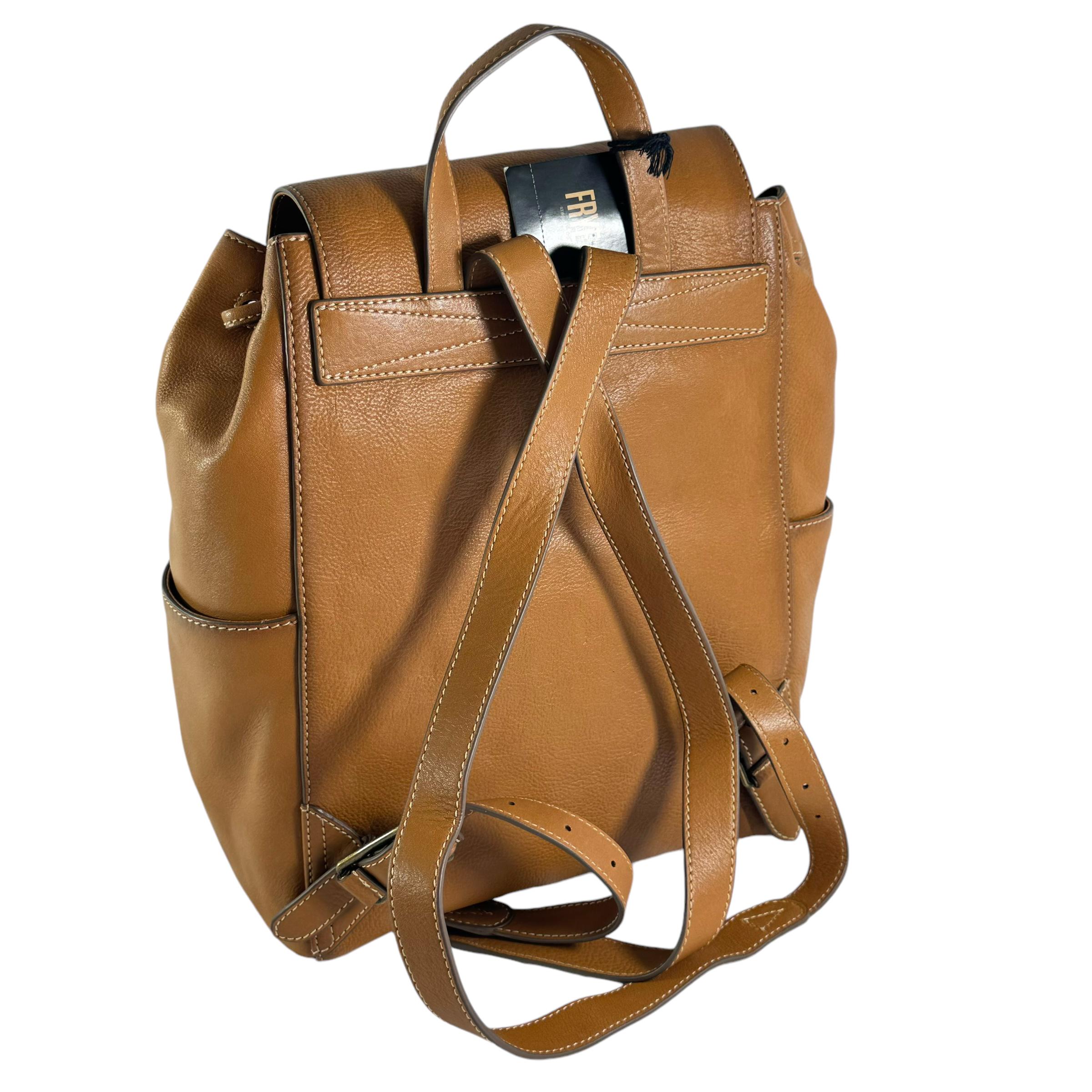 FRYE Olivia Brown Italian Leather Backpack 398 FRYE Tan Leather Olivia Women main image 2