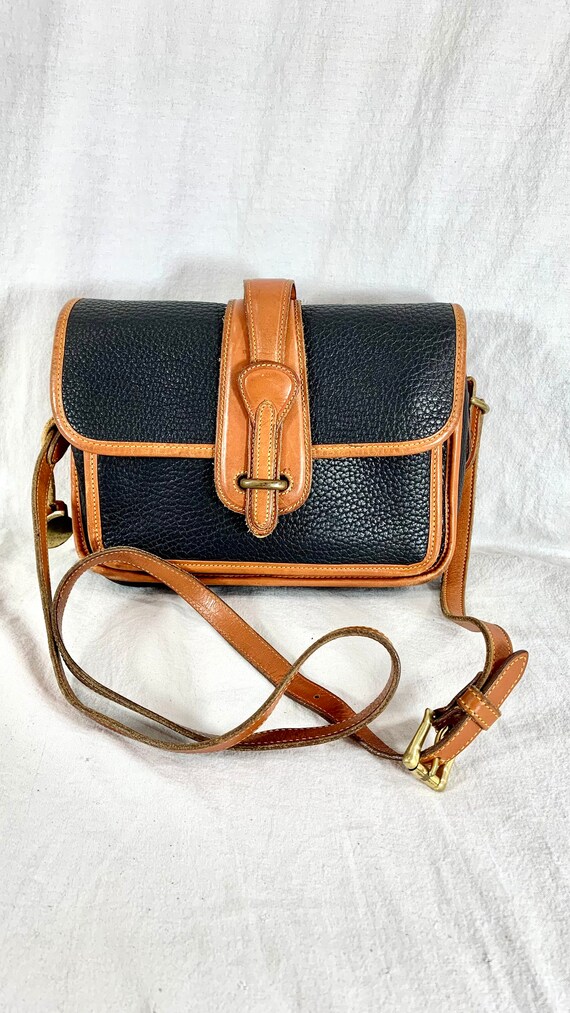 DOONEY and BOURKE Authentic Vintage Black and Tan Leather Trim - Etsy