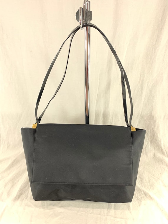 GIANNI VERSACE Vintage Authentic Medusa Black Nylon and  display picture 1