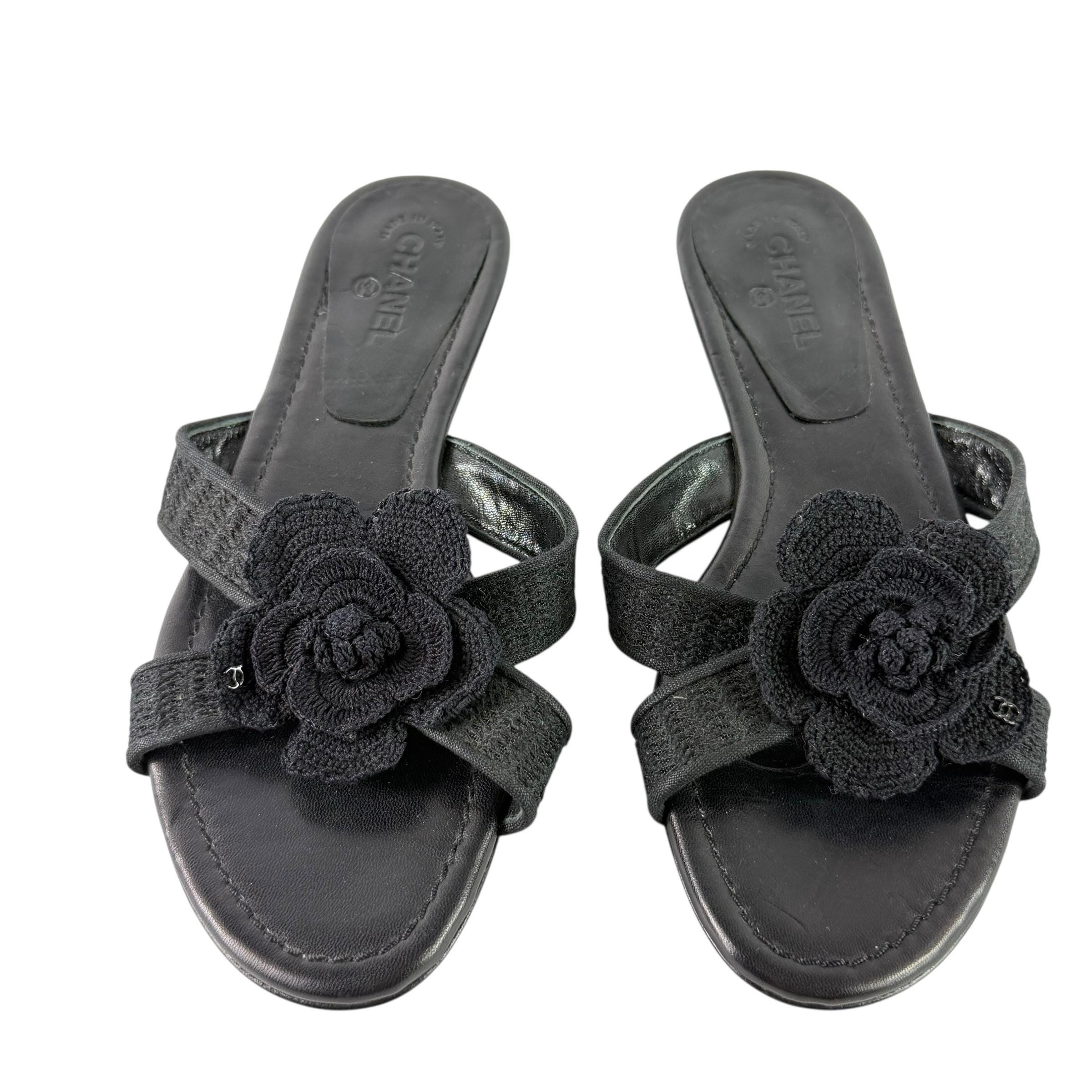 Chanel Camellia Sandals - Etsy
