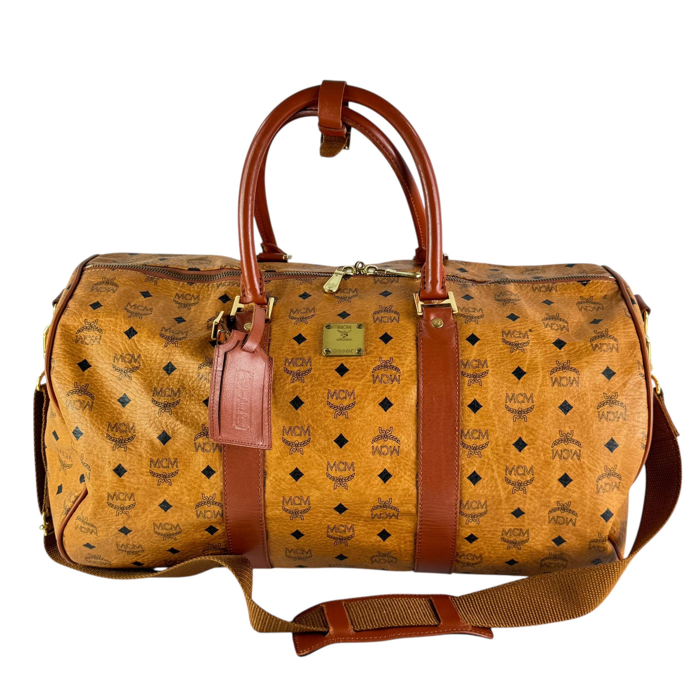 MCMヴィンテージ ドローストリングバッグ キャメル レザー Medium DESSAU ドローストリングバッグ - ヴィセトス コニャック | MCM ®JP