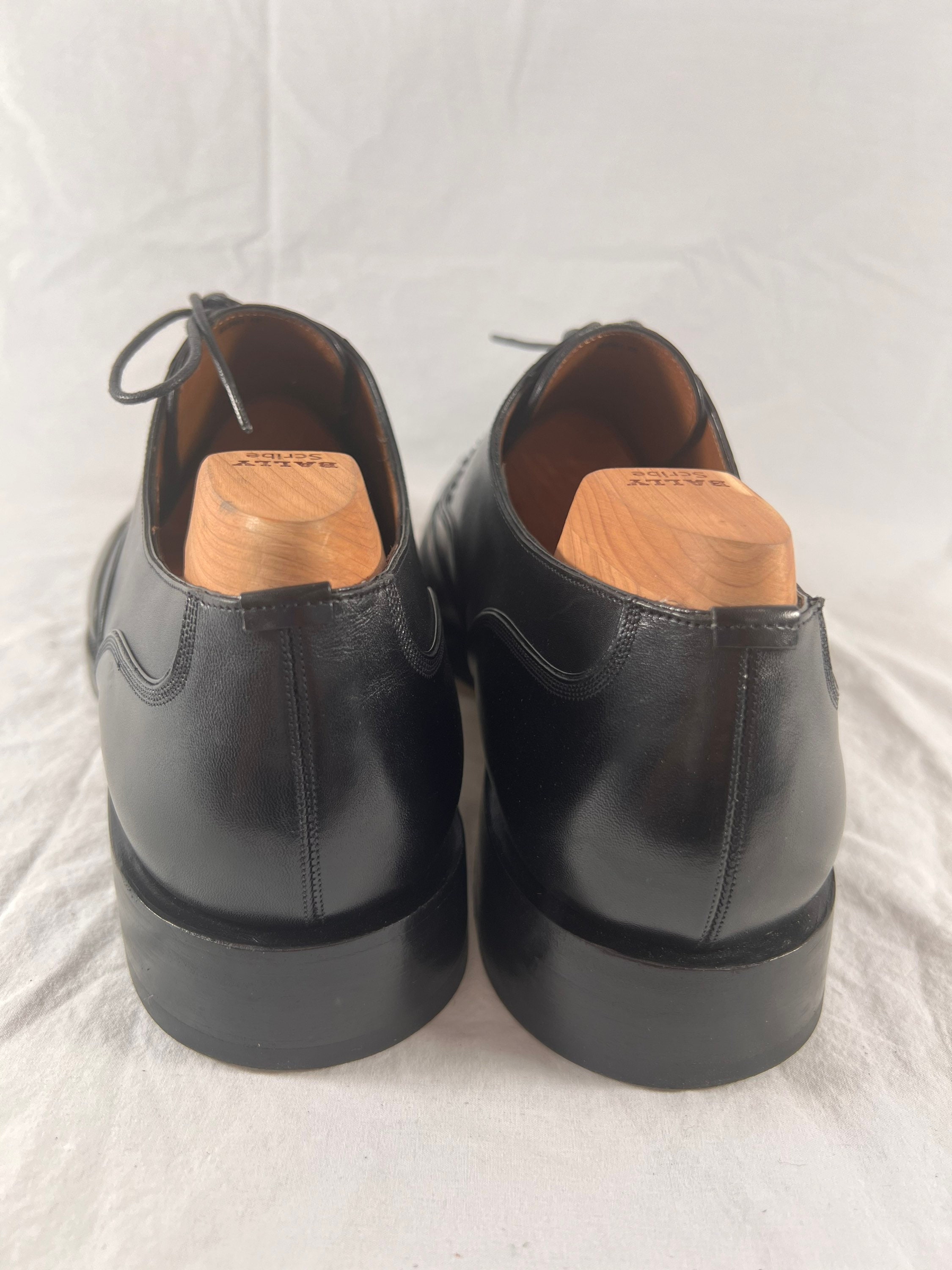 BALLY Scribe Charles ブラックレザー ハンドメイド スイス製 ドレス