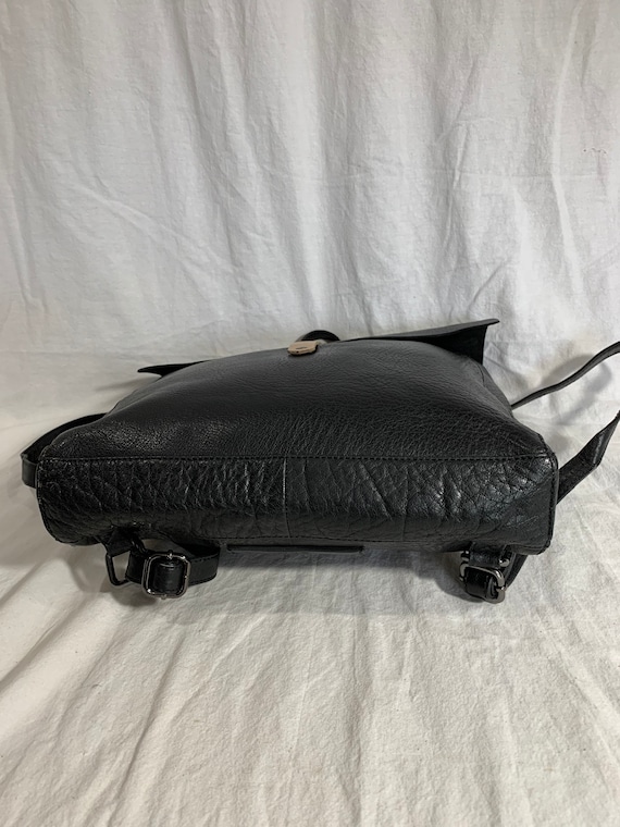 10% OffSALE Authentic Medium Black Leather Backpa… - image 8