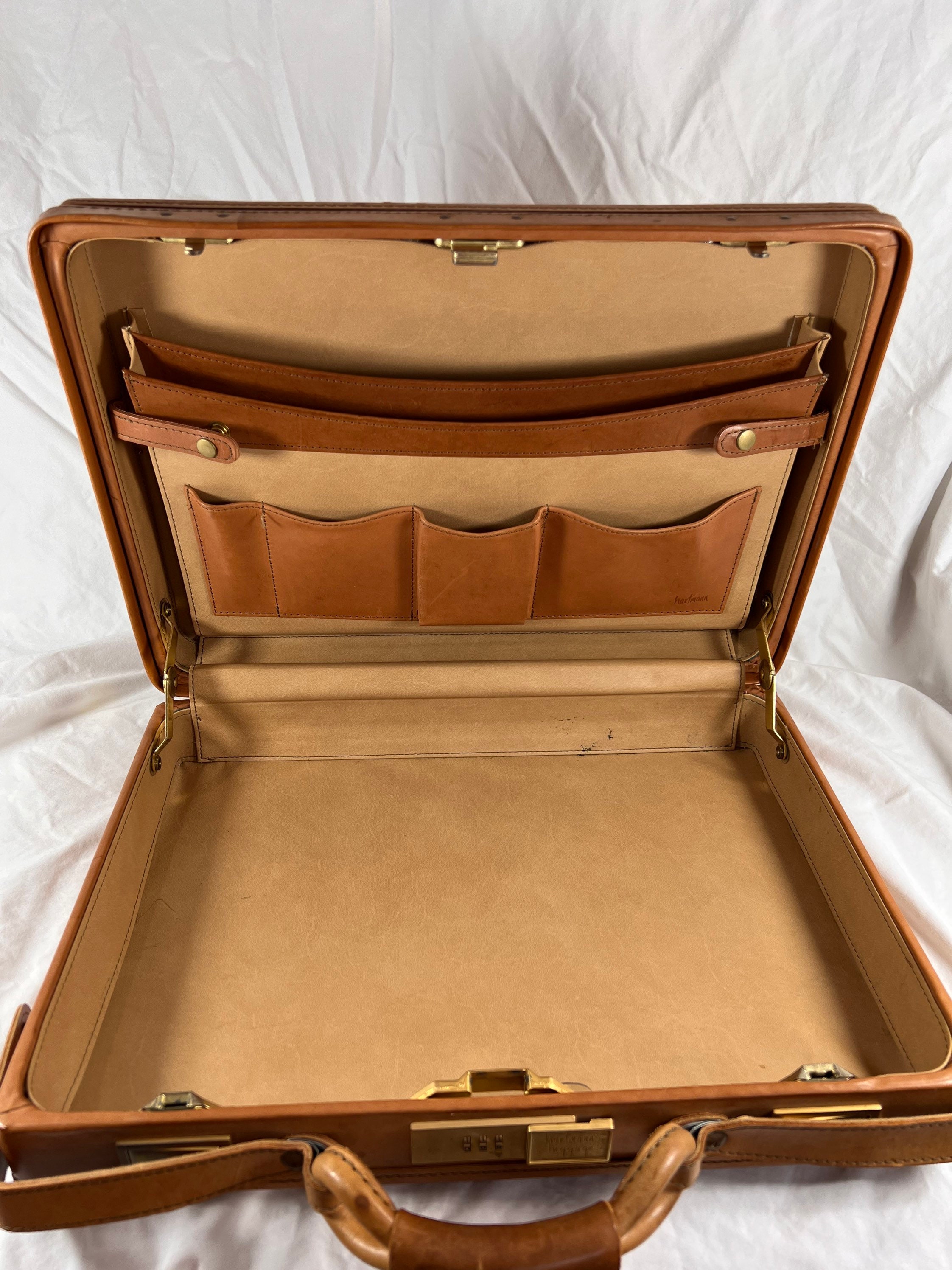 HARTMANN Stunning Authentic Belting Leather Woodbox Luggage -  Finland