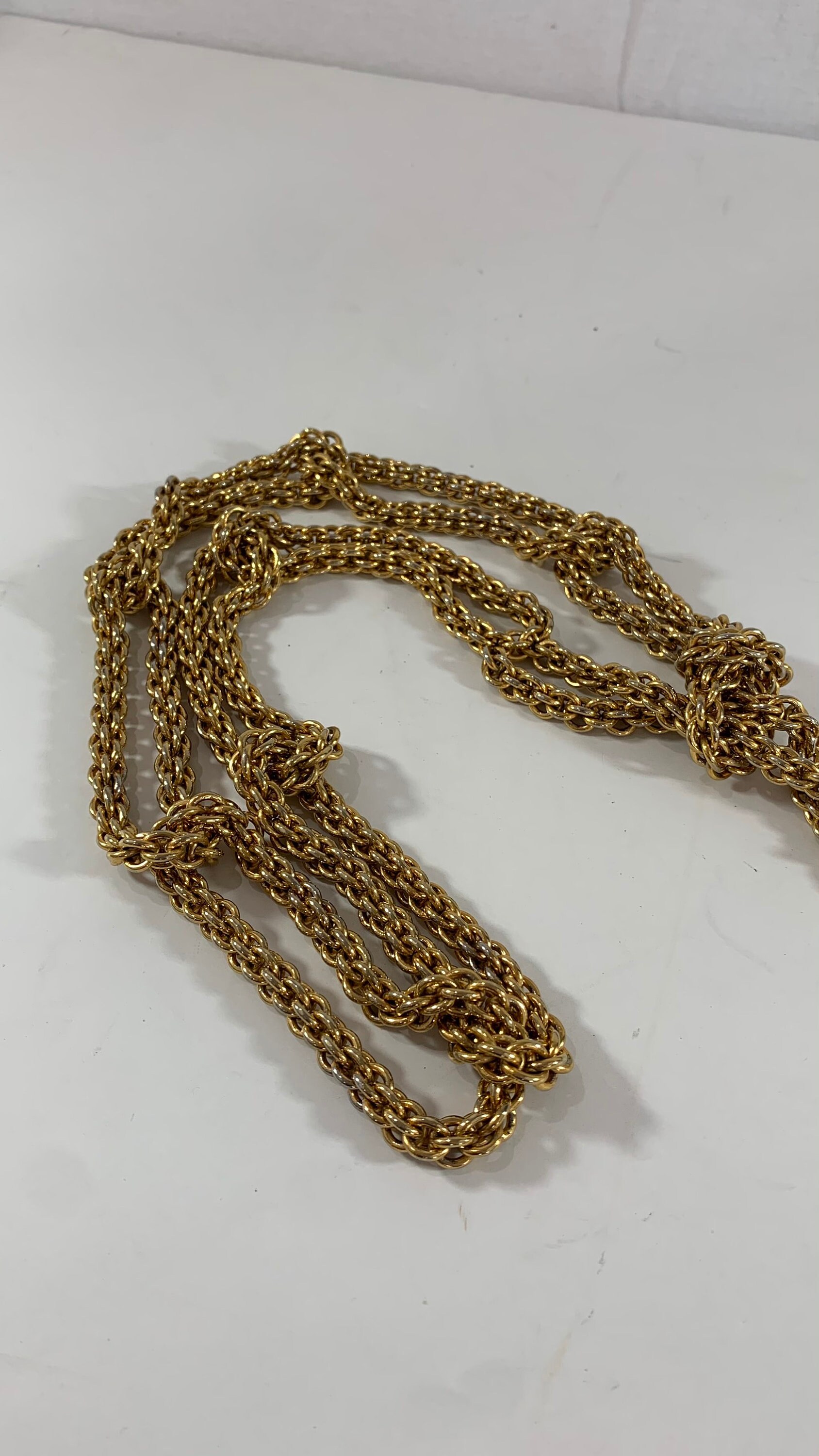 PALOMA PICASSO Vintage Heavy Gold Plated Chain Link Belt - Etsy