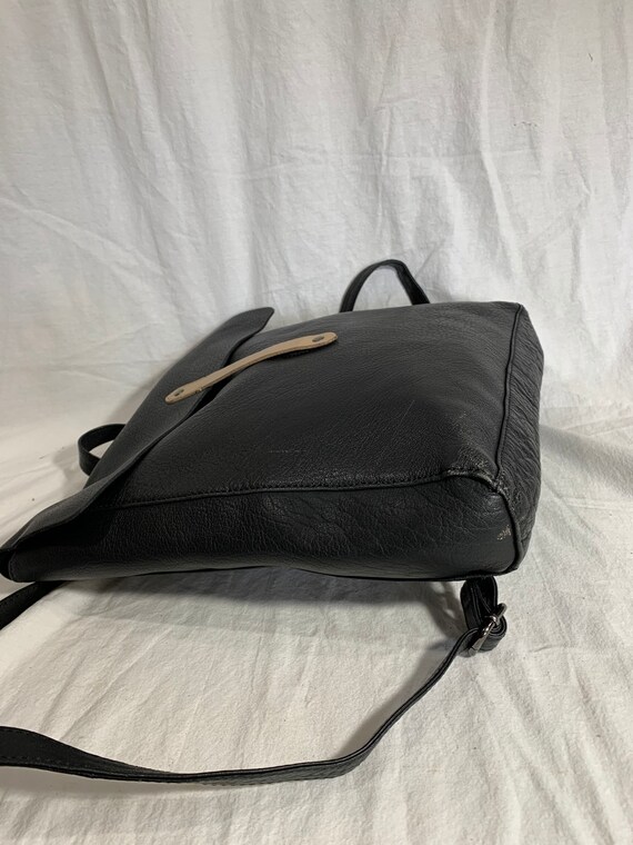 10% OffSALE Authentic Medium Black Leather Backpa… - image 4