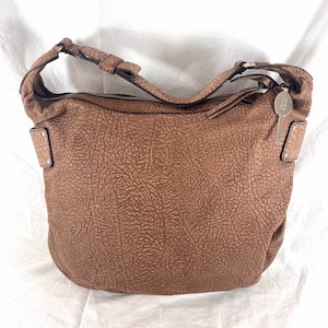 ESCADA Brown Leather Tote Shoulder Bag Made in Italy