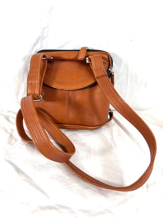 LATICO Tan Leather Crossbody Shoulder Bag Made in 