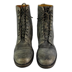 FRYE Gray Combat Rustic Lace Up Tyler Men&#39;s Ankle Boots 13 US