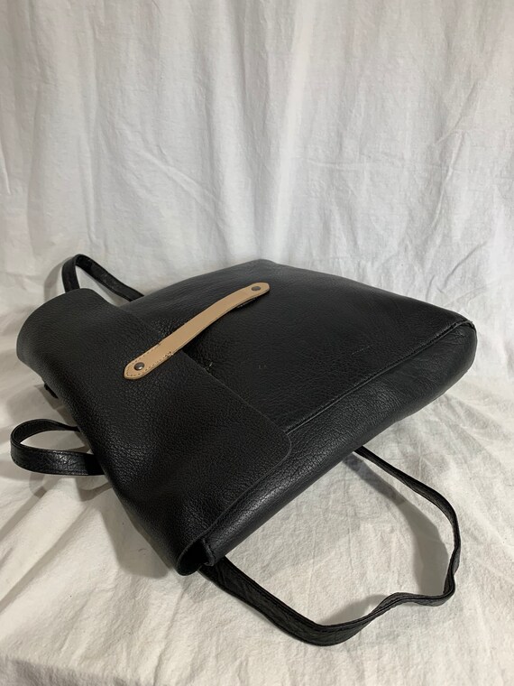 10% OffSALE Authentic Medium Black Leather Backpa… - image 5
