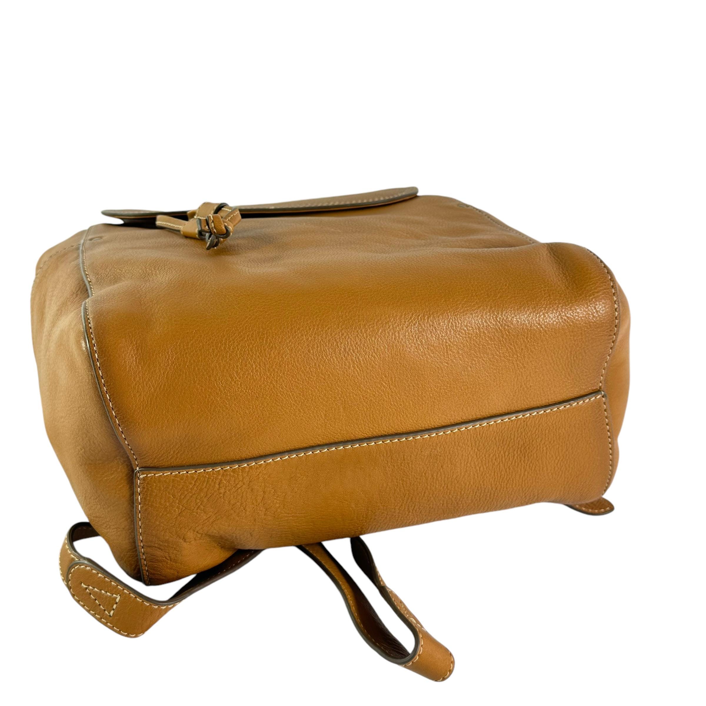 Light tan Frye and Co leather backpack - the perfect boho bag il_fullxfull.5518427206_13mu.jpg main image 2