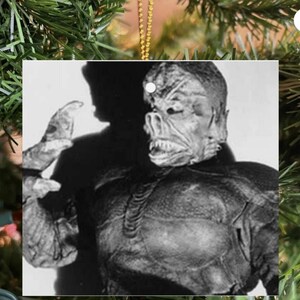 It Terror From Beyond Space Ceramic Christmas Ornament Or Coaster Shelf/Desk Sitter New Handmade USA 50's Sc-Fi