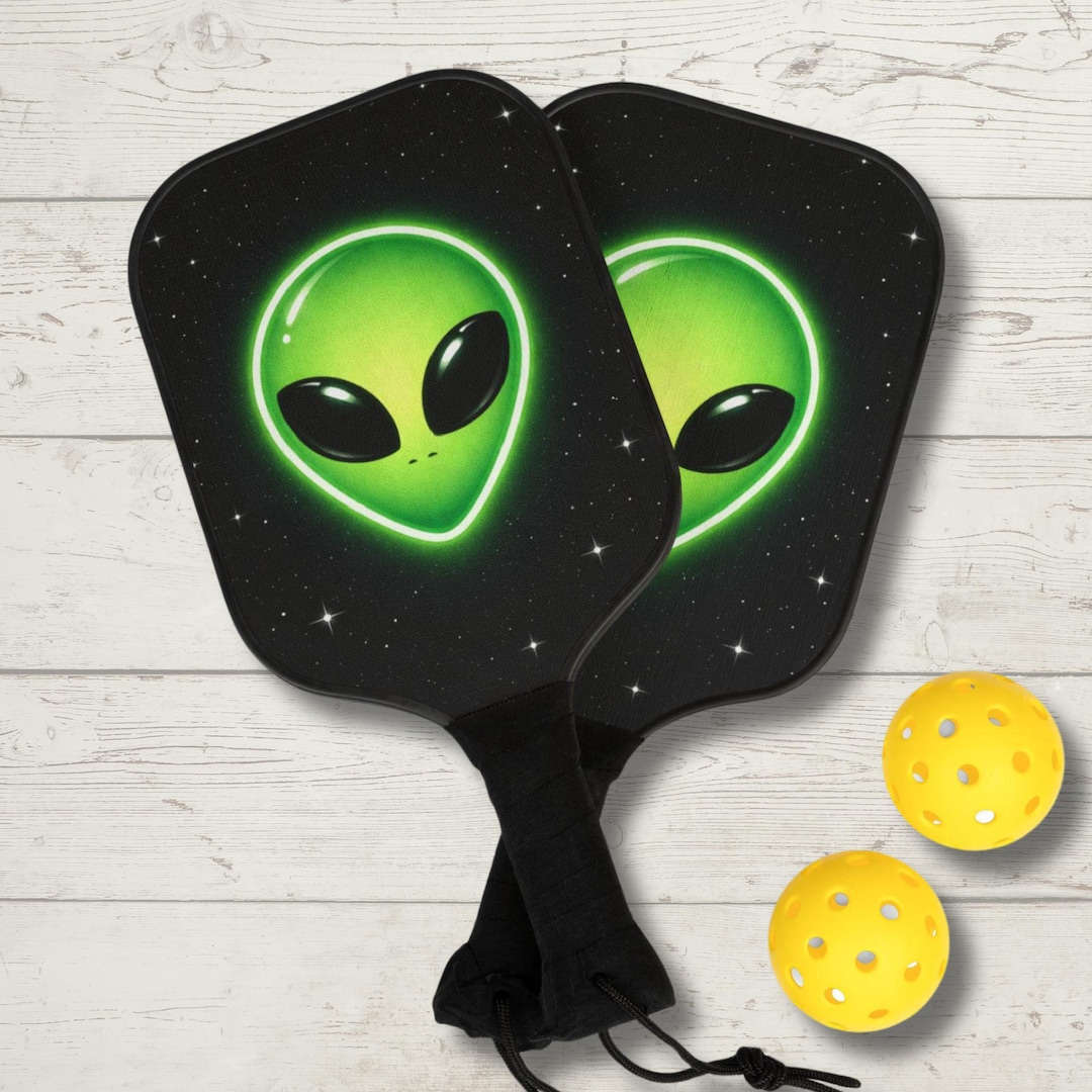 Funny Alien Pickleball Paddle Set - Etsy