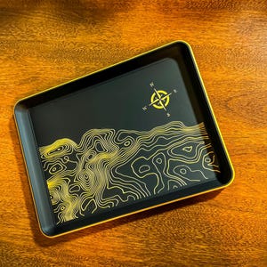 EDC / Catch-All Tray - Topographic Pattern