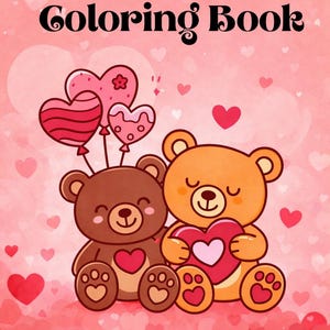 Djärva enkla målarbilder för alla hjärtans dag – Mysig målarbok för barn
