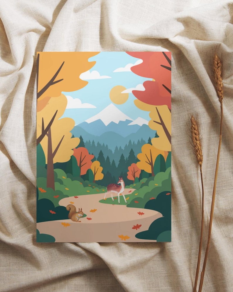 Forest Children's Birthday Invitation, Wildlife Party Invite, Editable ...