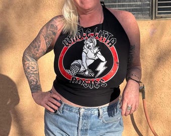 50er-60er Jahre Vintage Rock mit jeweils sechs Bindebändern im Nacken