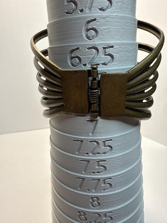 Boho Turquoise Cuff Bracelet Statement Bronze Ton… - image 6