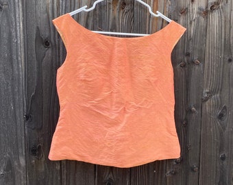 Haut vintage 100 % soie M