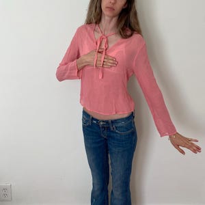 Vintage y2k 100% Silk Top S/M