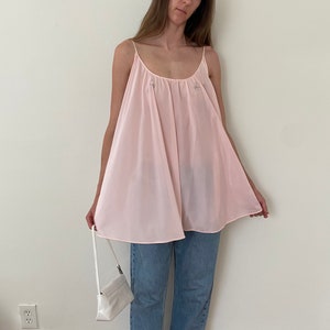 Vintage 60s Sheer Slip Claire Sandra by Lucie Ann Beverly Hills S