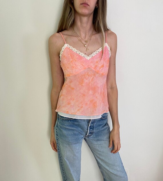 Vintage Tie Dye Silk Camisole S/M