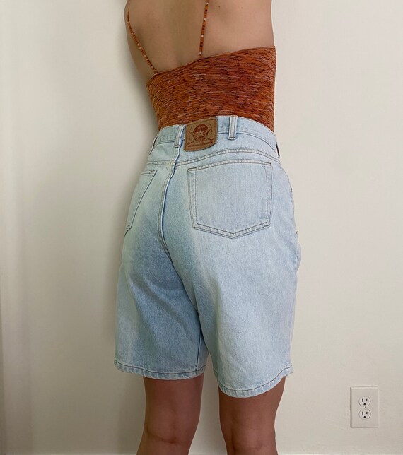 35" Vintage Denim Jorts Shorts - image 4