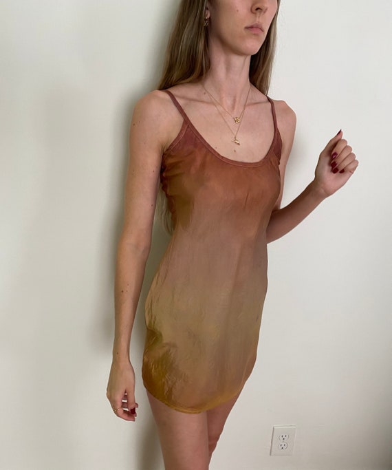 Tie Dye Silk Slip XS