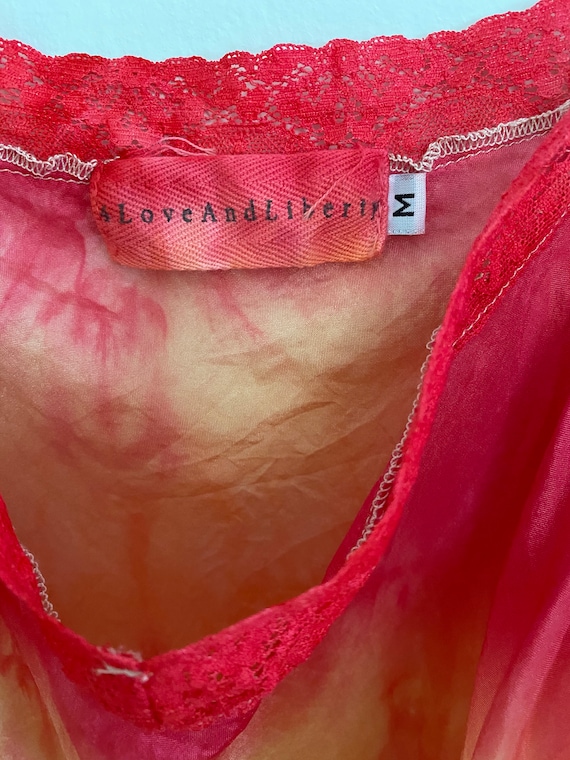 Vintage Hand Dyed 100% Silk Camisole M - image 6