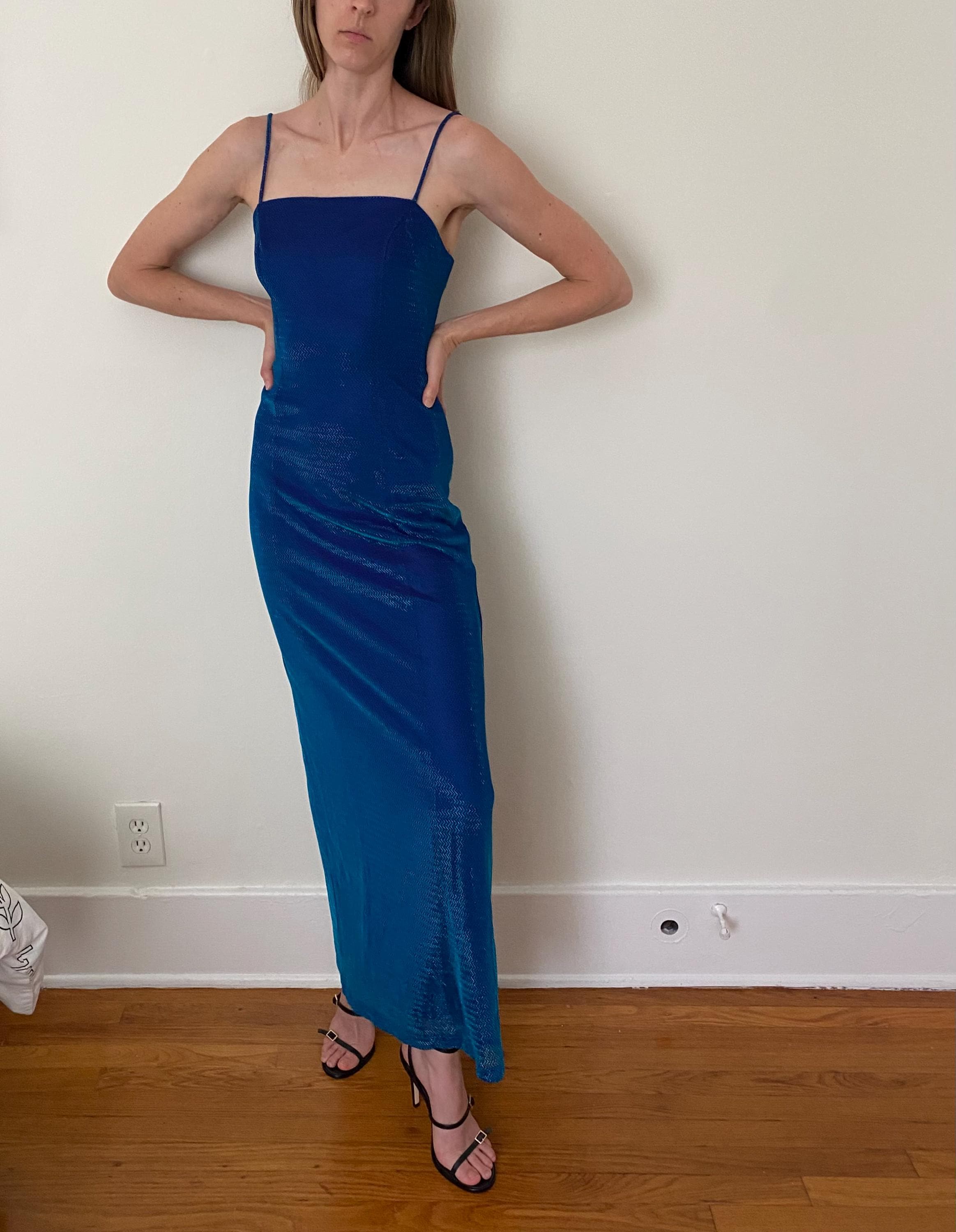 90s semi formal dress 90s silk slip dress