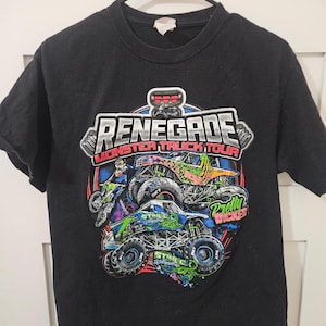 Vintage Monster Jam Renegade Monster Truck Tour Shirt size M image 1